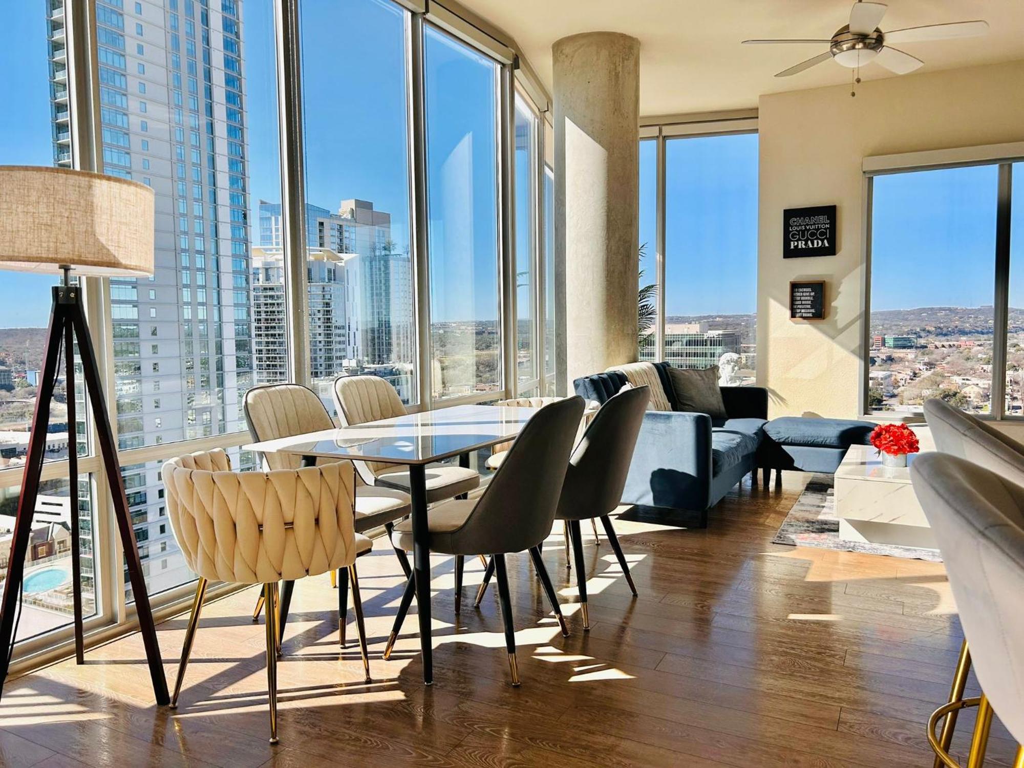 Indulge In Luxury Living 2 Bedroom Gem In The Heart Of Austin With Pool, Gym, And Breathtaking Views Bagian luar foto